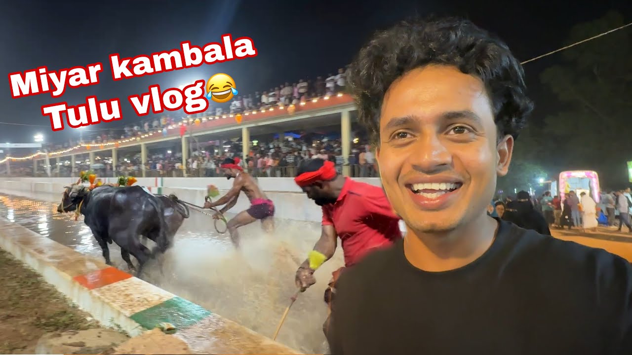 First time Tulu… athu kuda Miyar Kambala! 😂🐂🔥”