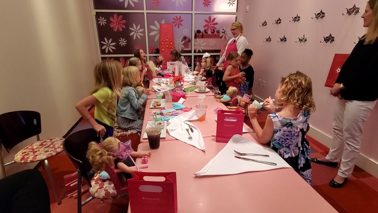 Teen girl birthday party at american girls breasts