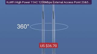 KuWFi High Power 11AC 1200Mbps External Access Point 2G&amp;5G Out... — Hot Deal 2026 | Limited Offer!