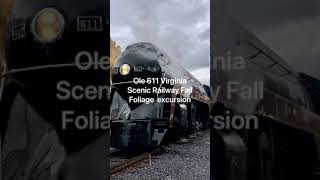 Fall Foliage excursion aboard Ole 611 Virginia Scenic Railway