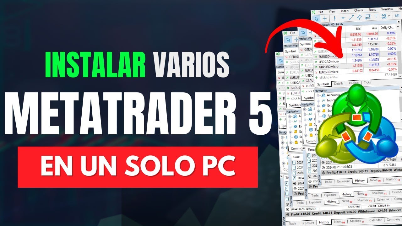 Cómo instalar 2 o más METATRADER 5 en la misma PC - YouTube