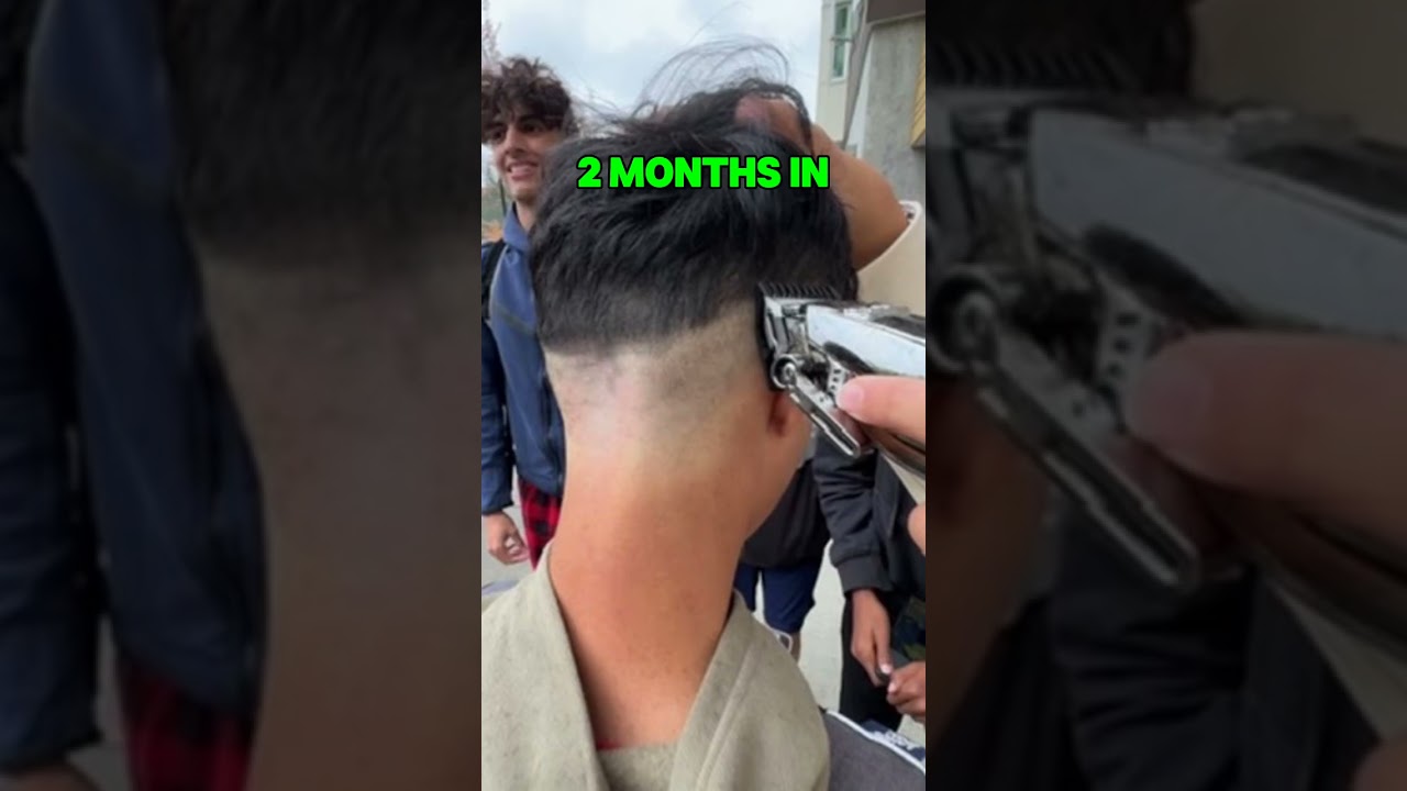 teenager 13 year old barber journey 1 year process 