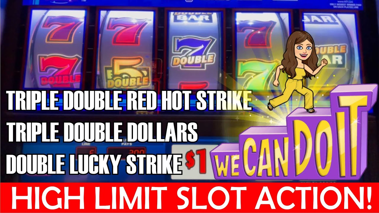 HIGH LIMIT 9 LINE DOUBLE LUCKY STRIKE SLOT MACHINE LIVE PLAY PLUS MORE