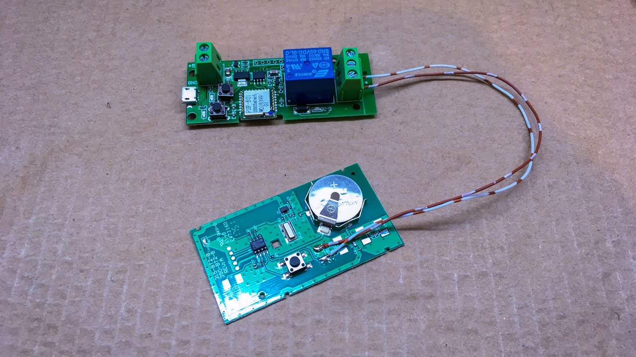 Wireless Smart Relay With ESP8266 On Board For Garage Door Opener And