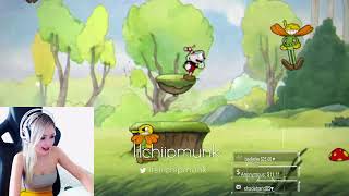 美女主播 Lilchiipmunk 玩茶杯头愤怒合集