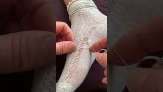 Hand-sewing socks techniques #LifeHacks