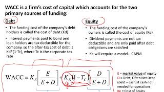 Finance Core Topic #7 Section #1 Cost of Capital and WACC Formula