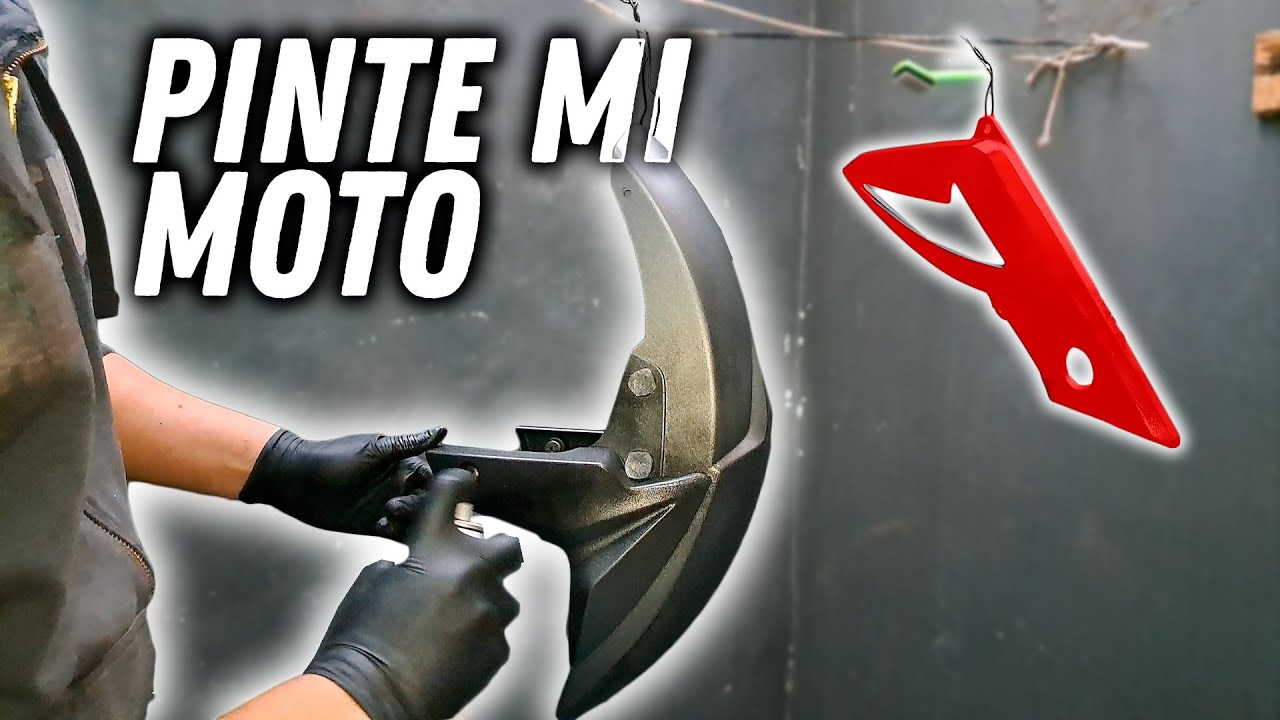 ¿COMO PINTAR UNA MOTO CON AEROSOL?✅FACIL Y RAPIDO