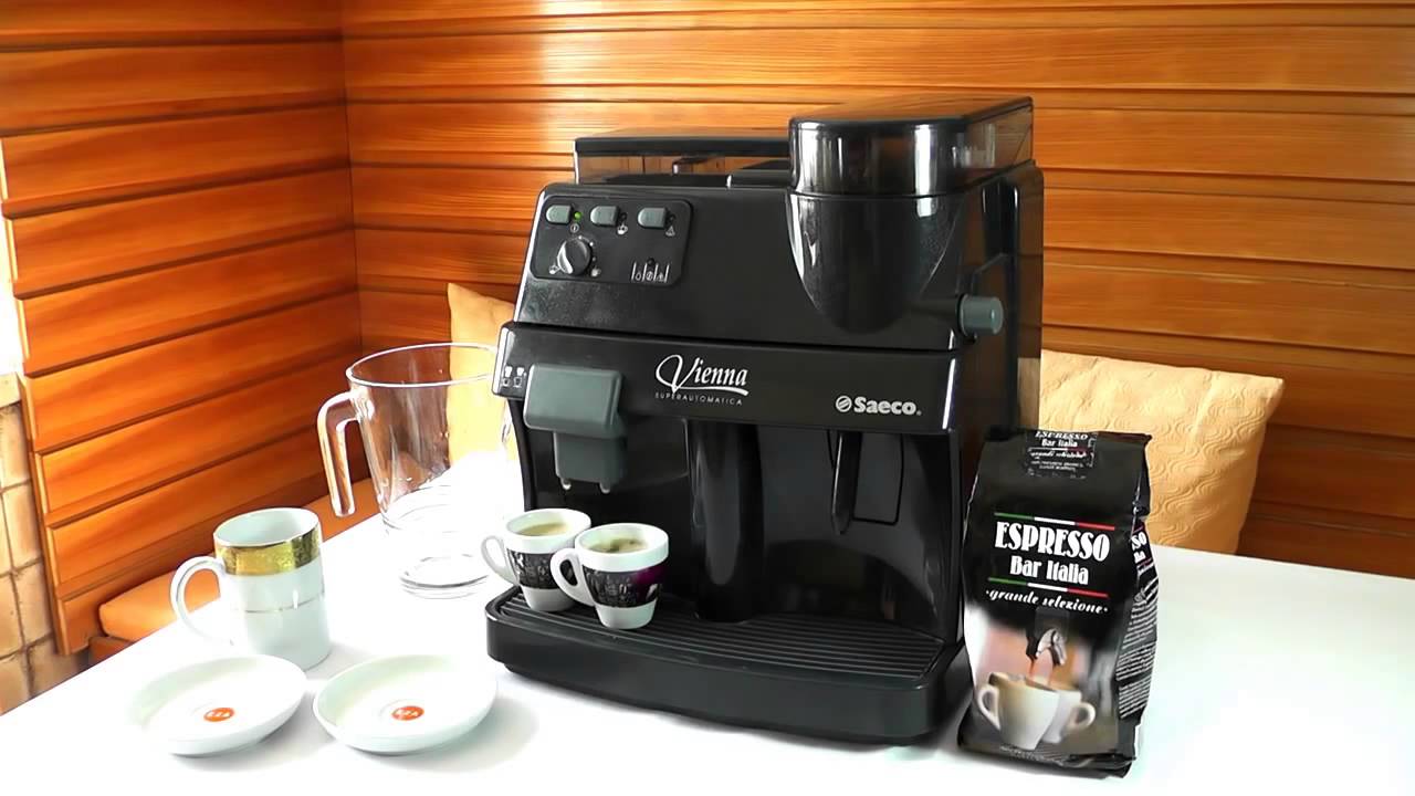 SAECO Vienna Superautomatica - YouTube