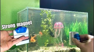 Sikat Kaca Akuarium Sistem Magnet Aquarium Magnetic Glass Cleaner