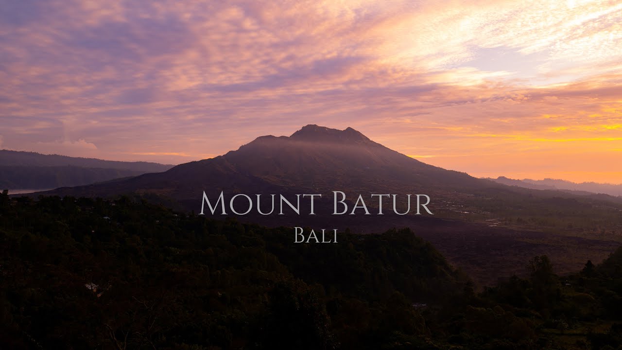 Mount Batur & Lake Batur, Bali.