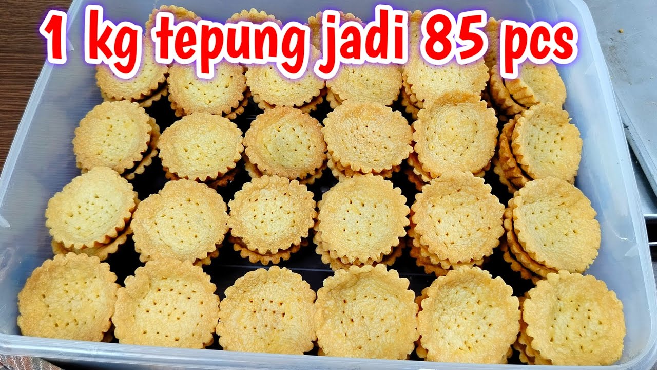 Resep kulit pie takaran 1 kg tanpa telur,tips  kokoh renyah,tidak lengket tidak berminyak 
