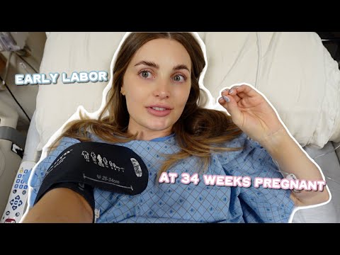 going into labor at 34 weeks pregnant... early baby birth vlog!