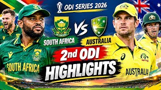 Australia vs South Africa 2nd ODI 2026 Highlights | SA vs AUS | 2nd ODI Match