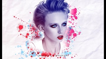 Color Splatter Effect Black & White Photo in | Photoshop | Tutorial | by Ju Joy Design Bangla