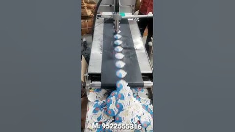 Automatic Friction Feeder Conveyor  for ice cream lid | High Speed Stacker Feeder Conveyor