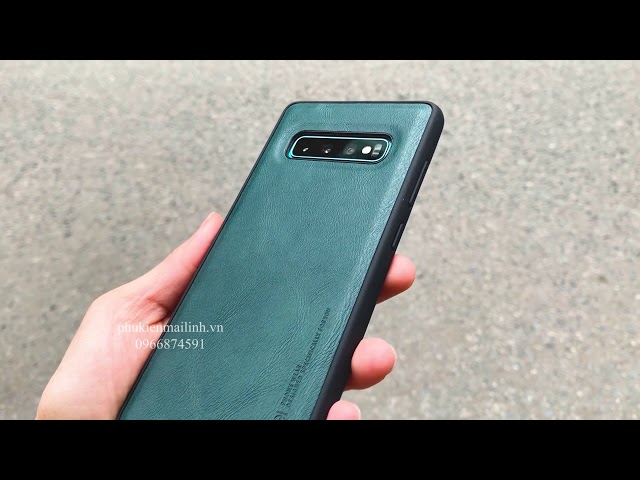 Ốp lưng da cho Samsung S10 Plus - S10