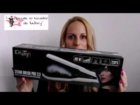 Lisseur Vapeur ID Italian Steam Brush Pro 2.0 - 230°C, 80W - Pour Tous Types De Cheveux - Occasion