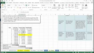 P11-15, NPV, IRR, and Modified Internal Rate of Return