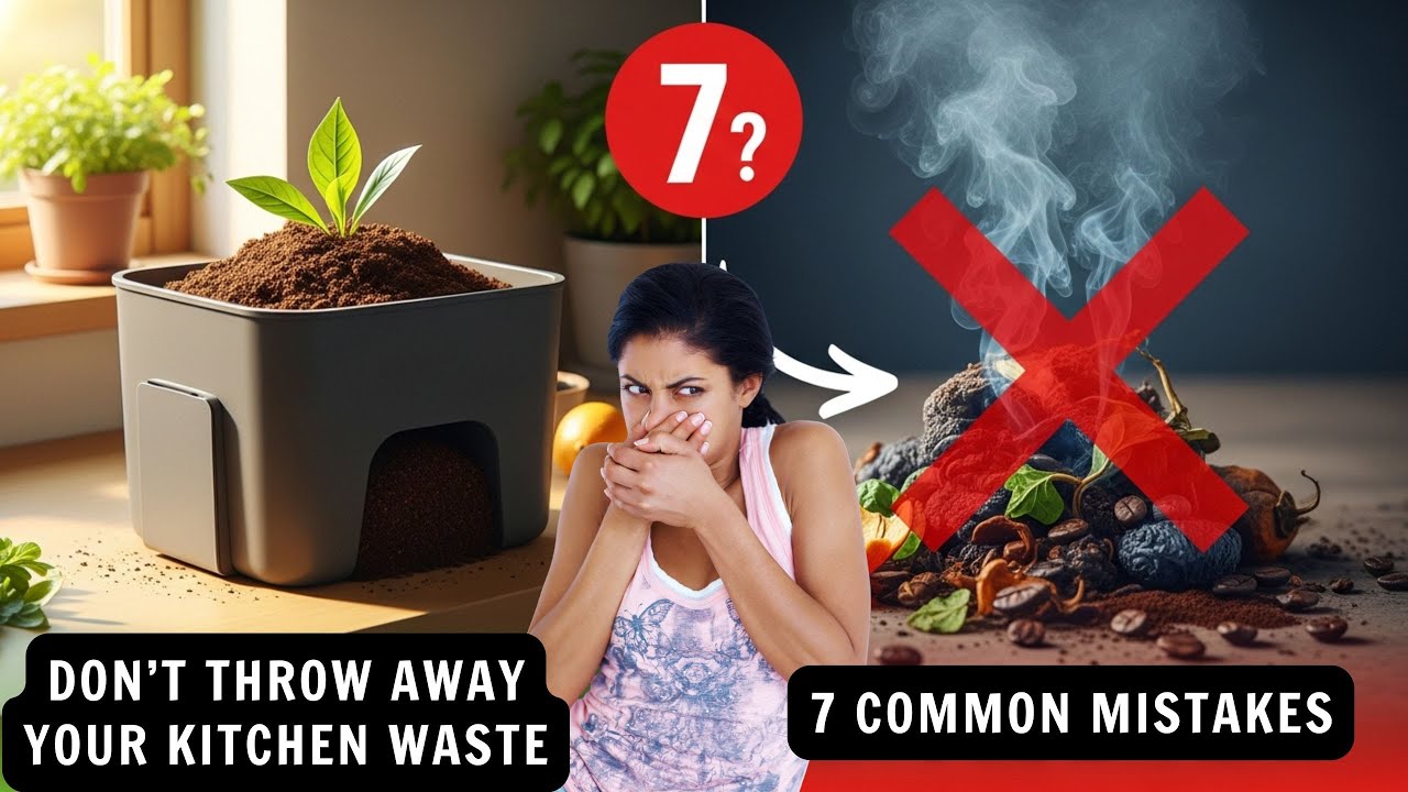 Don’t Throw Away Your Kitchen Waste - Why Your Compost Smells Bad: 7 Common Mistakes!