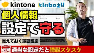 Protecting Personal Information in kintone: Set Your Access Permissions!!