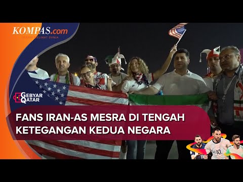 Negara Bersitegang, Fans AS dan Iran Justru Akrab Jelang Pertandingan di Piala Dunia