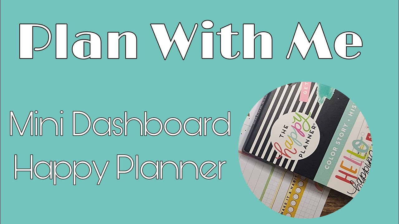 Plan With Me - Mini Dashboard Happy Planner - YouTube