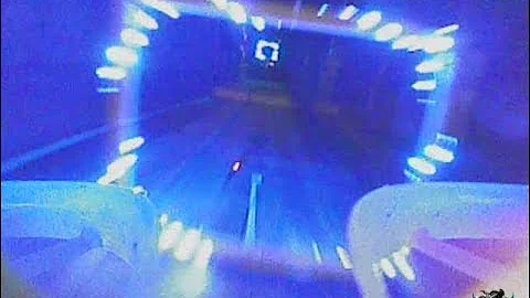 Tiny Whoop LED Race Gates Night Test