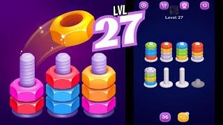 Celebrity 🏅 NUT SORT 🤪 Level 27 🧩 Gameplay Walkthrough Wealth
