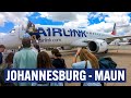 Airlink embraer e190ar economy class  johannesburg jnb to maun mub
