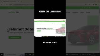 I Built a Modern Car Landing Page with HTML & CSS 🚗🔥