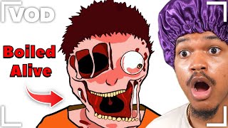 Painful Prison Deaths, Raft, Brain Rot Kart and Random Reacts | VOD