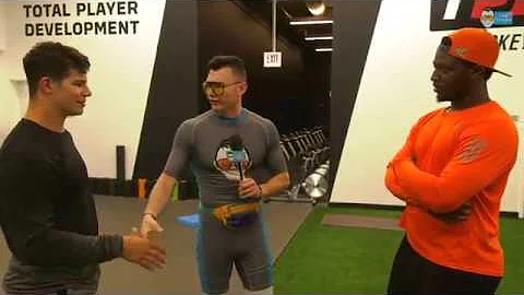 NHL Workout for Chicago Bears' Running Back Jordan...