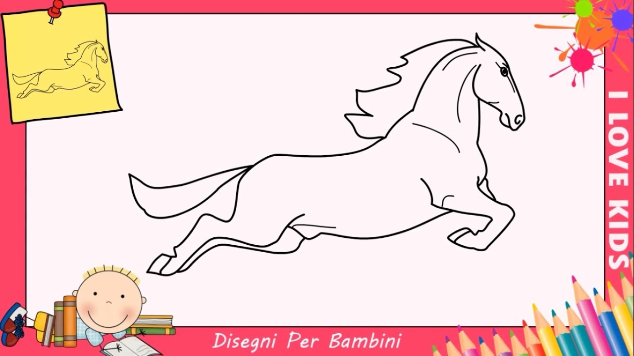 Disegni Di Cavalli Facili Per Bambini Come Disegnare Un Cavallo Passo Per Passo 1 Youtube