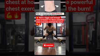 🔥 Best Chest Workout at Home 💪 Build Muscle Fast #Shorts
