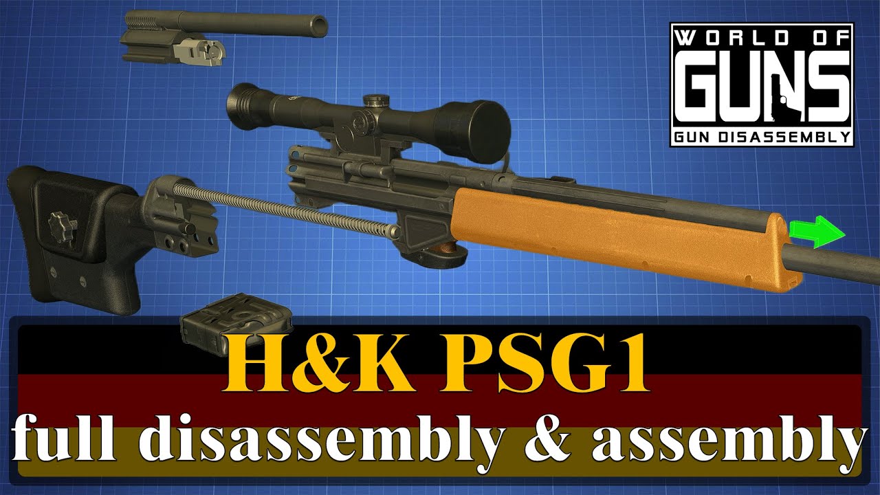 H&K PSG1: full disassembly & assembly | World of Guns - YouTube
