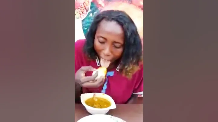 ASMR FUFU AND PEANUT SOUP MUKBANG