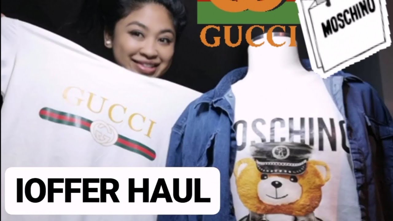 iOffer Haul - Gucci \u0026 Moschino - YouTube