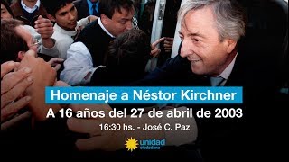 #NestorPudo Recordamos a Néstor Kirchner en José C. Paz