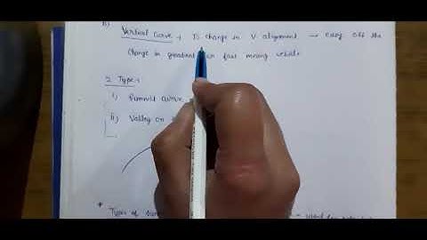 Design of vertical alignment in highway engineering