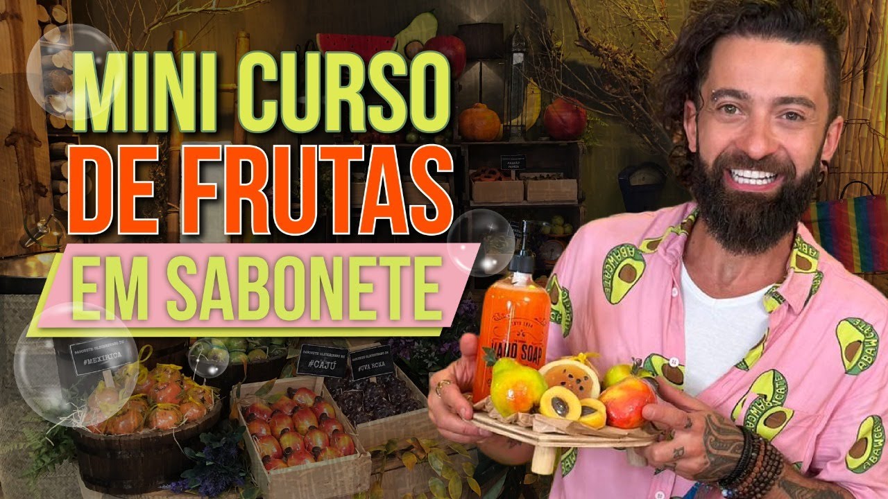 Mini curso de pintura de frutas em sabonete - Peter Paiva #live