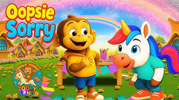 Saying Sorry Song | Zoopyland Kids Music Video | Manners & Kindness for Kids