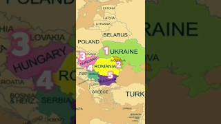Countries That Share land Border With Romania.#shorts #viral #geography  #world.