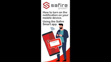 How to setup Safire Smart Mobile notifications on a mobile device.