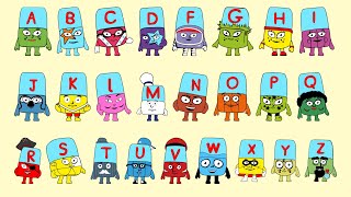 Alphablocks And Numberblocks Lets Meet The Alphabets Az Big And Small Letters Az