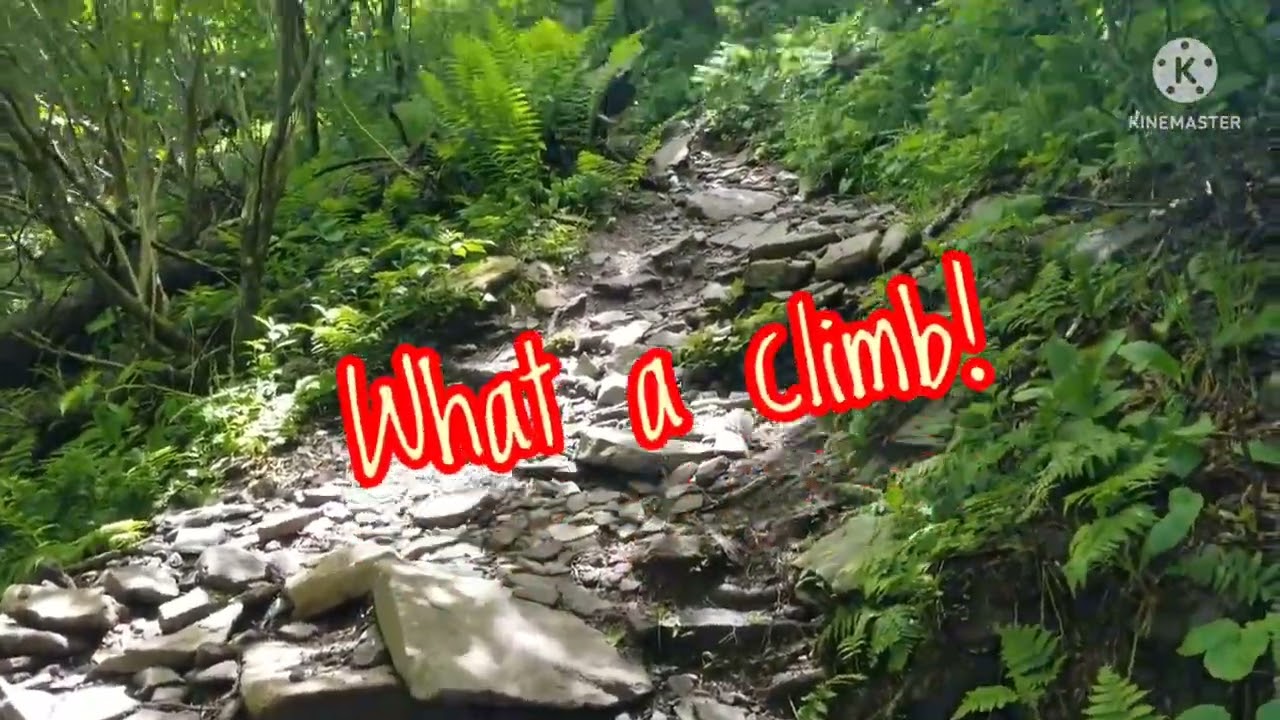 Hiking Hunter Mountain Fire Tower. 