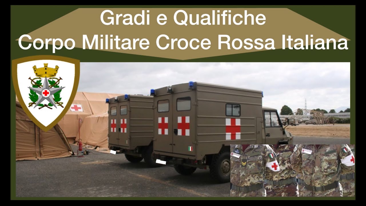 Gradi e Qualifiche Corpo Militare Croce Rossa Italiana (Da mimetica)