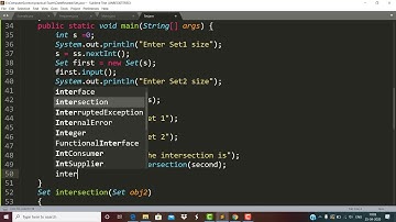 Intersection and Union of Two Sets