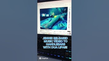Thumbnail of Jennie and Dua lipa's song "Handle bars" music video #Jennie #blink #kpop #ruby #new #dualipa