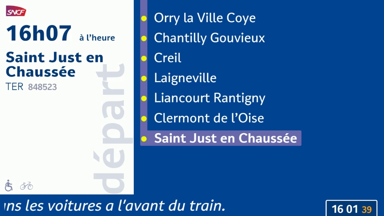 Train Gare Du Nord Saint Just En Chaussée